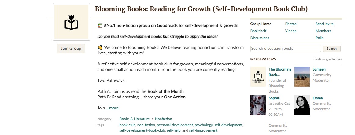 Blooming Books: Reading for Growth